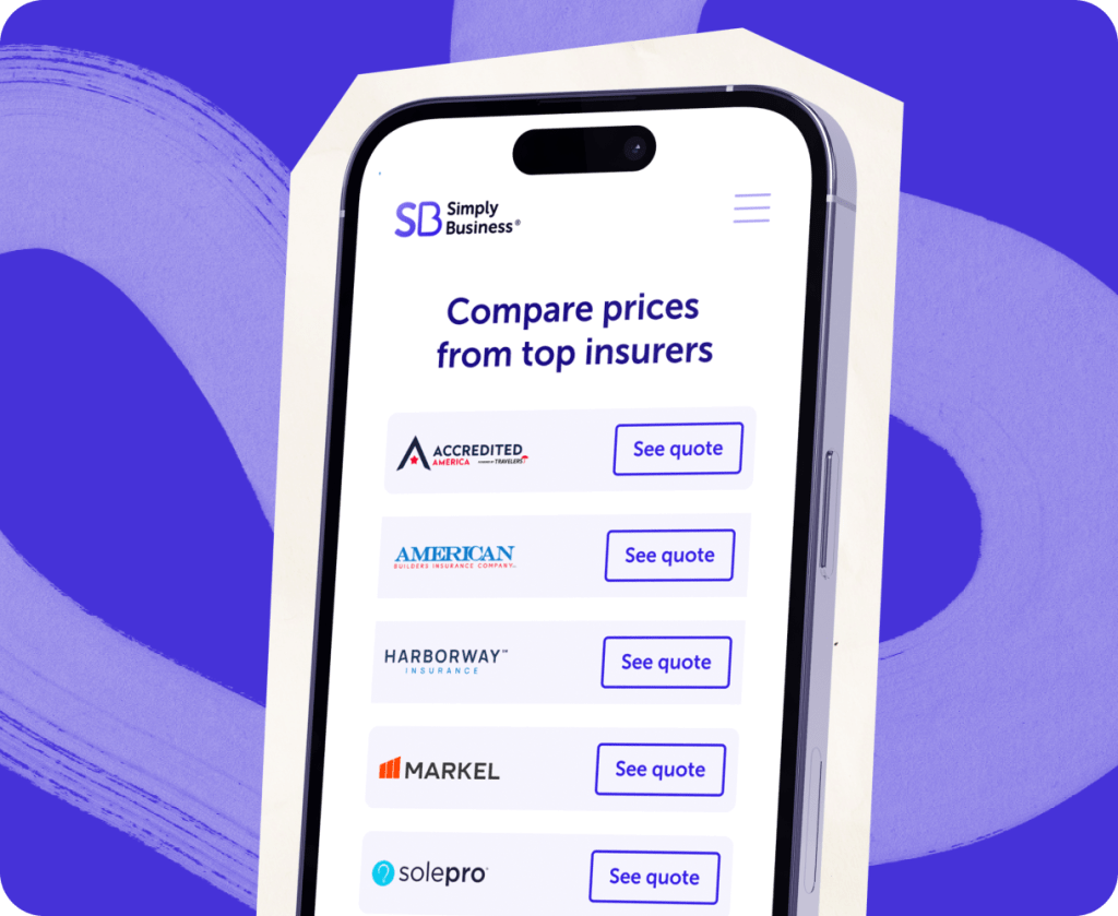 multiple insurance quotes on a phone screen