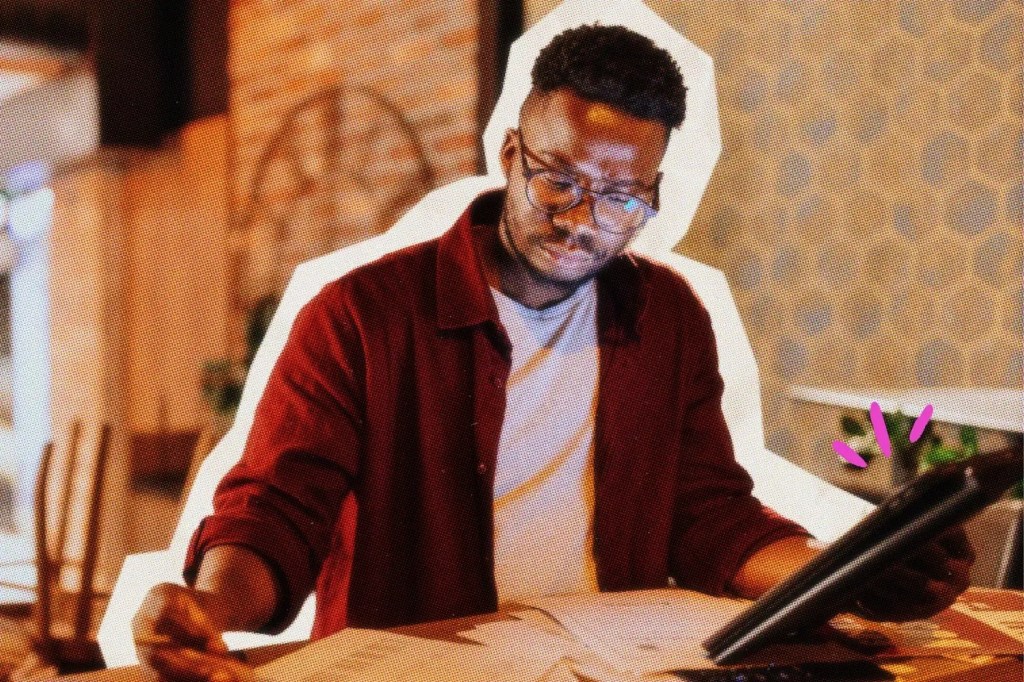 Small business owner working on his 2025 taxes